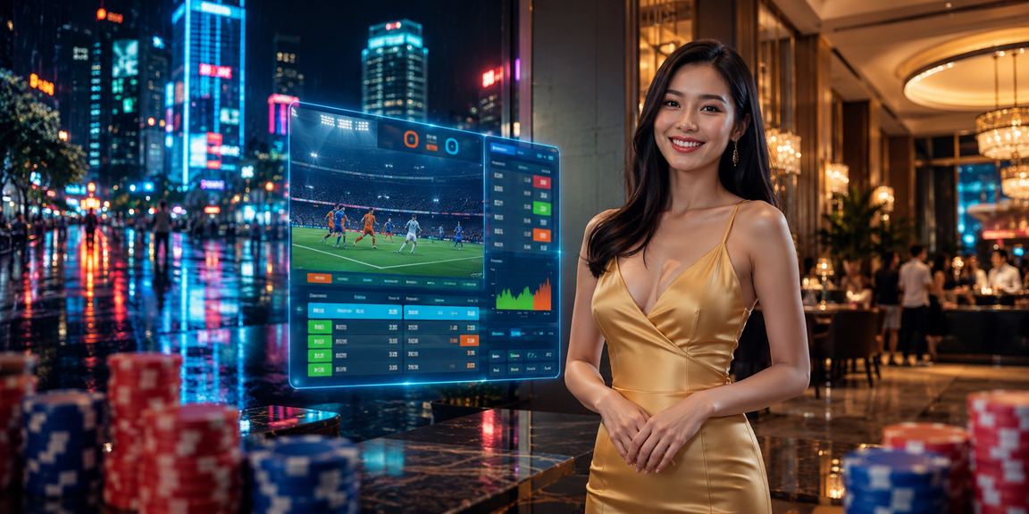 Không khí giải trí sôi động tại Thành phố Hồ Chí Minh với ánh đèn neon và người dùng trải nghiệm nền tảng 161
